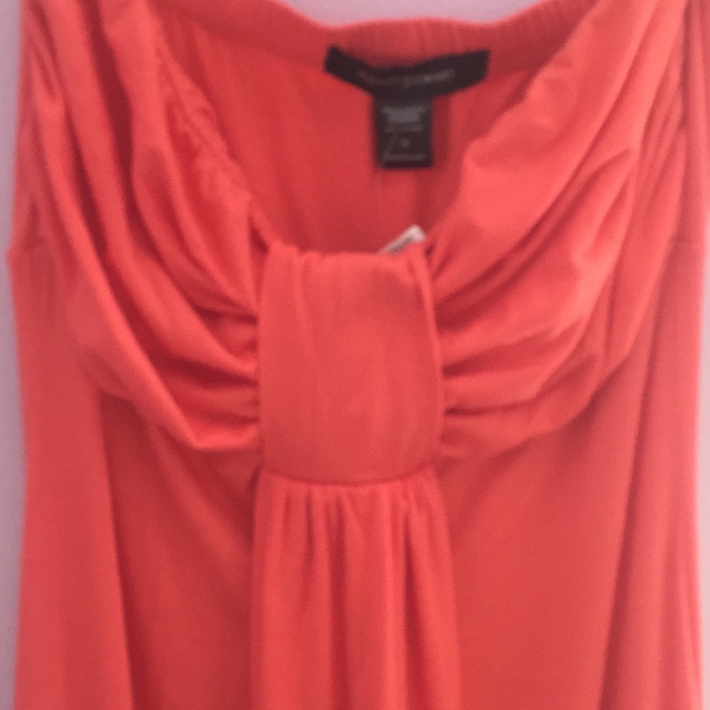 Peachy Pink Strapless Dress